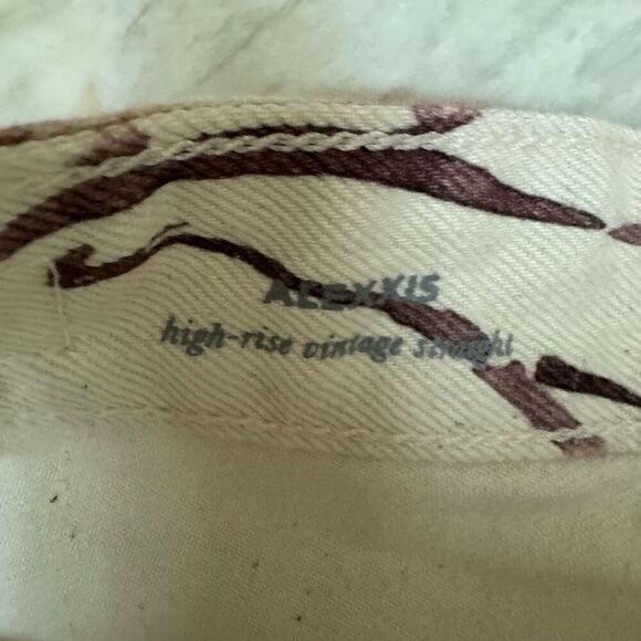 AG Adriano Goldschmied Alexxis high waist jeans in Wine Floral neutral sz 28 NWT - Picture 8 of 12